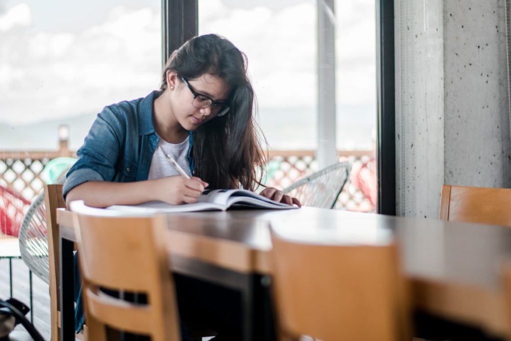 medical student taking notes