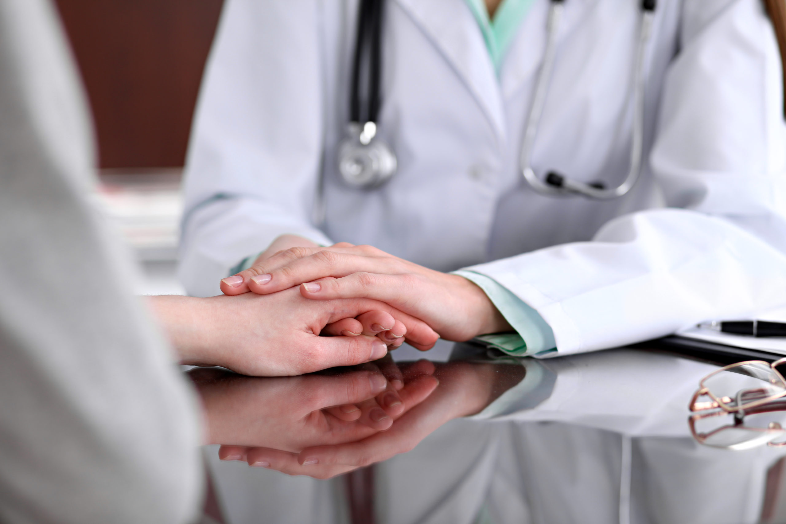 cardiologist treating patient
